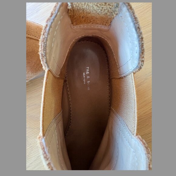 Rag and Bone Suede Bootie Light Brown Size 37 - Picture 7 of 7